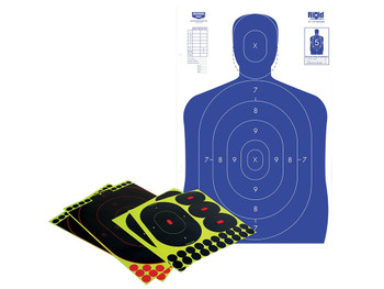 Birchwood Casey 34602 Shoot-N-C Reactive Target Self-Adhesive Paper Multi-Color Silhouette Kit