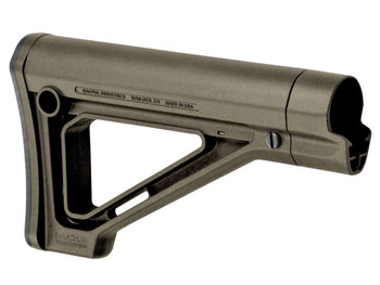 Magpul MAG480-ODG MOE Carbine Stock Fixed OD Green Synthetic for AR-15, M16, M4 with Mil-Spec Tube (Tube Not Included)