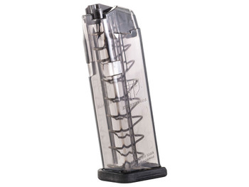 ETS Group SMKGLK1910 Pistol Mags 10rd Limited 9mm Luger Compatible w/ Glock 19/26 Smoke Polymer