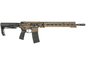 Patriot Ordnance Factory 01752 Minuteman Direct Impingement 5.56x45mm NATO 16.50" 30+1 Patriot Brown Rec/14.5" M-Lok Handguard Black Nitride Barrel Black Polymer Grip 6 Position MFT Stock