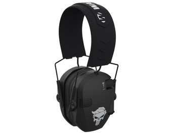 Walker's GWPRSEMT24PUN Razor Merica Muffs Punisher Polymer Over the Head Black