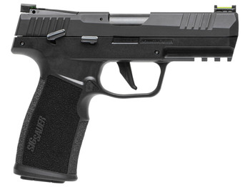 Sig Sauer 322CBAS10 P322 22 LR 10+1 4" Black Steel Threaded Barrel, Black Hard Coat Anodized Optic Ready/Serrated Slide, Black SS/Polymer Frame w/Picatinny Rail & Black Polymer Grips