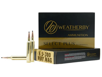 Weatherby R653156EH Select Plus 6.5x300WthbyMag 156gr Berger Extreme Outer Limits Elite 20 Per Box/10 Case