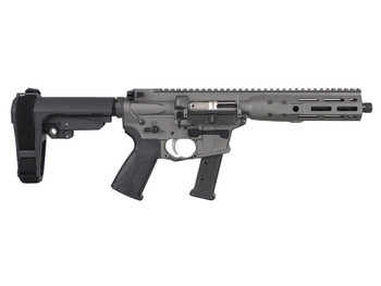 LWRC ICP9TG8SBA3 IC-9 9mm Luger 8.50" 33+1 Black Nitride Threaded Barrel, Tungsten Anodized Aluminum Picatinny Rail Receiver, SB Tactical SBA3 Brace, LWRC Ultra Combat Grip, Ambidextrous
