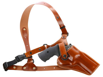 Galco GA194 Great Alaskan Size Fits Chest Up To 54" Tan Leather Shoulder/Torso Strap Fits Ruger RedHawk Fits Ruger GP100 Right Hand