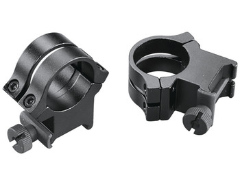 Weaver Mounts 49049 Quad Lock Detachable Rings Matte Black 1" Extra High