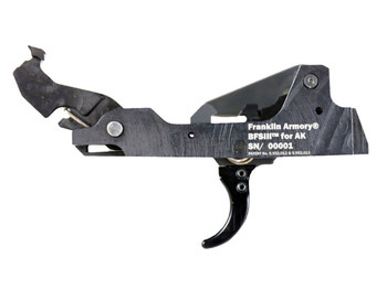 Franklin Armory 0350002BLK Binary 9mm Black Curved Trigger Fits AK Platform