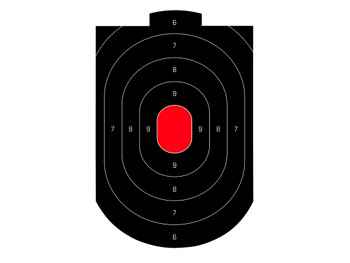 Birchwood Casey 35609 Dirty Bird Oval Paper Target 12" x 18" 50 Per Pkg