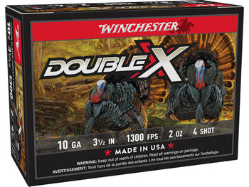 Winchester Ammo STH104 Double X High Velocity Turkey 10Gauge 3.50" 2oz 4Shot 10 Per Box/10 Case