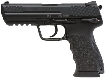 HK 81001113 HK45 V1 45 ACP 10+1 4.46" Black Polygonal Rifled Barrel, Black Cerakote Serrated Steel Slide, Black Polymer Frame w/Picatinny Rail, Ambidextrous