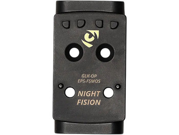 Night Fision GLKOPEPSFSMOS Glock MOS/Holosun EPS Footprint Black Stainless Steel Fits Glock MOS 17/19/47