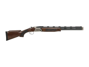 Crickett KSA4320S My First Shotgun Sporting 20 Gauge Break Open 3" 2rd 22" Over/Under Barrel, Engraved Silver Receiver, Fixed Walnut Stock