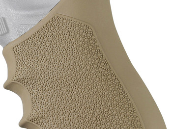 Hogue 17033 Grip Sleeve Handall Beavertail Flat Dark Earth Rubber