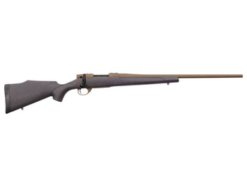 Weatherby VWB256RR4T Vanguard Weatherguard Bronze 25-06 Rem 5+1 24" Barrel/Rec. w/Burnt Bronze Cerakote Finish, Bronze Webbed Black Fixed Monte Carlo Synthetic Stock