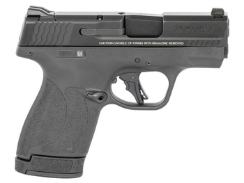 Smith & Wesson 13246 M&P Shield Plus Micro-Compact Frame 9mm Luger 13+1, 3.10" Black Armornite Stainless Steel Barrel & Serrated Slide, Matte Black Polymer Frame, Thumb Safety