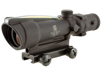 Trijicon 100143 ACOG Matte Black 3.5x 35mm Illuminated Amber Chevron .308/7.62 BDC Reticle