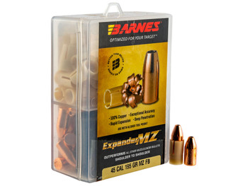 Barnes Bullets 30509 Expander MZ Muzzleloader 45 ExpanderMZ Hollow Point 195gr 24rd/Box