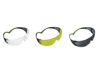 Peltor SF4003PK6 Sport SecureFit 400 Adult Clear/Amber/Gray Lens Anti-Scratch Polycarbonate Black Frame 3 Pack