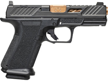 Shadow Systems SS1039CA MR920 Elite 9mm 10+1 Bronze TICN Black Nitride Optic Cut/Serrated/Window Cut Stainless Steel Slide Black Black Interchangeable Backstrap Grip *CA Compliant