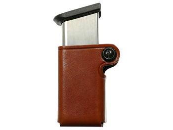 Galco SMC26 SMC Mag Case Single Tan Leather Belt Loop Compatible w/ Taurus PT945 Belts 1.75" Wide Ambidextrous Hand