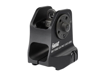Daniel Defense 1906411002 A1.5 Fixed Rear Sight Black Hardcoat Anodized Fixed Rear Sight