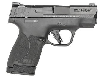 Smith & Wesson 13536 M&P Shield Plus Micro-Compact Frame 9mm Luger 13+1, 3.10" Black Armornite Steel Barrel & Optic Cut/Serrated Stainless Steel Slide, Matte Black Polymer Frame, Thumb Safety