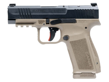 Canik HG7885CABD-N Mete MC9LS *CA Compliant 9mm Luger 10+1 3.63" Black Steel Barrel, Black Nitride Steel Serrated Slide, Flat Dark Earth Polymer Frame w/Picatinny Rail, Interchangeable Backstrap Grip
