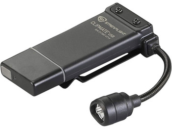 Streamlight 61126 ClipMate USB Clip-On Light Black 0.2/0.5/10/70 Lumens White/Red LED