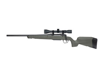 Savage Arms 33189 Axis 2 XP 308 Win 4+1 20" Matte Black Carbon Steel Threaded Barrel & Drilled & Tapped Receiver, OD Green Synthetic Fixed w/Pistol Grip Stock, 3-9x40mm Duplex Scope, Left Hand