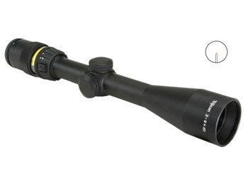 Trijicon 200000 AccuPoint Black Hardcoat Anodized 3-9x40mm 1" Tube Illuminated Amber Triangle Post Reticle