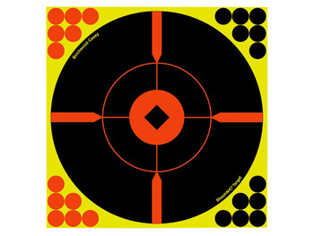 Birchwood Casey 34015 Shoot-N-C Reactive Target Self-Adhesive Paper Black/Yellow/Red 12" Bullseye BMW 5 Pack