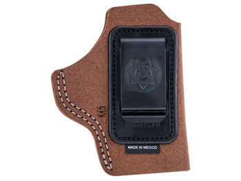 Bianchi 10380 6C IWB Tan Leather Belt Clip Fits 2" Barrels/Ruger/Colt Charter Arms Right Hand