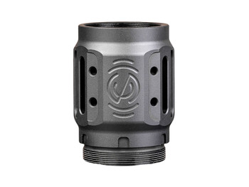 SilencerCo AC5451 Charlie MAAD Brake 2.0 Black Anodized Aluminum 2.23" OAL 1.68" Diameter