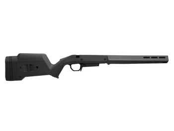 Magpul MAG1207-BLK Hunter American Stock Black Adjustable Synthetic Stock with Aluminum Chassis for Short Action Ruger American Right Hand Includes STANAG Mag Well