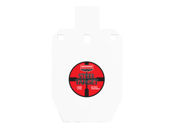 Birchwood Casey BC-47661 Pistol/Rifle Black/Red/White Steel Silhouette 0.38" Thick Hanging