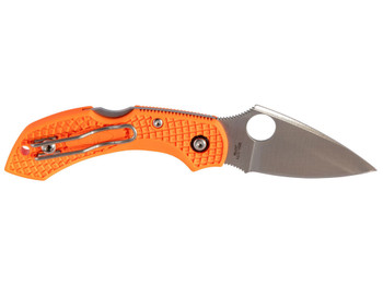 Spyderco C28POR2 Dragonfly 2 2.30" Folding Drop Point Plain VG-10 SS Blade Orange FRN Handle Includes Pocket Clip