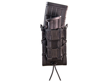 High Speed Gear 11DD00BK TACO Double Decker Mag Pouch Double Black Nylon MOLLE Compatible w/ Rifle Compatible w/ Pistol