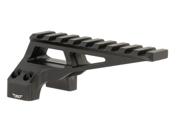Warne 7859M DiviingBoard Mount Black Aluminum 30mm Tube Picatinny Rail