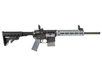 Tippmann Arms A101337 M4-22 LTE 22 LR 10+1 16" Black Parkerized Threaded Barrel, Matte Black Aluminum Receiver w/Picatinny Rail, Wolf Gray M-LOK Handguard Composite Forend, Black Polymer Stock, Gray G