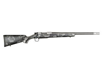 Christensen Arms 8010613300 Ridgeline FFT 6.5 Creedmoor 4+1 20" Carbon Fiber/Threaded Barrel, Stainless Steel, Black with Gray Accents Stock