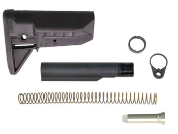 BCM GFSKMOD0SPMD BCMGunfighter Mod 0 Kit Black Synthetic with SOPMOD Widebody Cheekweld for AR-Platform