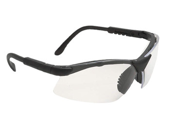 Radians RV0110CS Revelation Shooting Glasses Adult Clear Lens Anti-Fog Black Frame