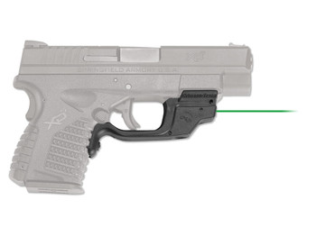 Crimson Trace 0147201 Laserguard Fits Springfield XD-S, Green Laser Black Polymer