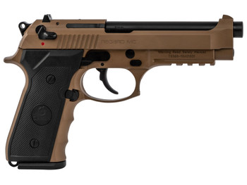 Girsan 390084 Regard MC 9mm Luger Caliber with 4.90" Barrel, 18+1 Capacity, Overall Flat Dark Earth Finish, Aluminum Picatinny Rail Frame, Serrated Steel Slide & Finger Grooved Black Polymer Grip
