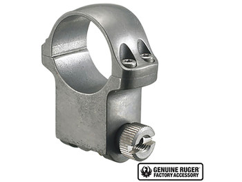 Ruger 90296 6KTG Scope Ring Silver 1" Extra High