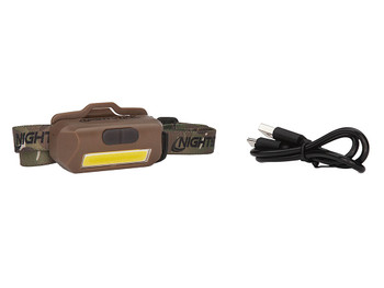 Nightstick USB4510F USB-4510F Multi-Flood Flat Dark Earth 35/60/250 Lumens Green/Red/White LED Bulb Clip-On/Camo Strap