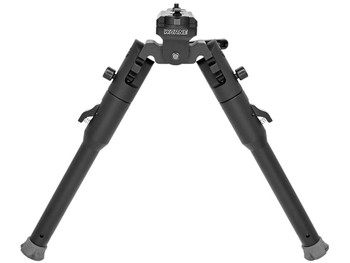 Warne 7914M Skyline Lite Bipod Folding Black Aluminum/Steel