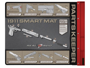 Real Avid AV1911SM 1911 Smart Mat Black/Red 19" x 16" 1911 Diagram Illustration