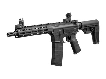Tippmann Arms A101088 M4 Elite 22 LR 25+1 11" Black Parkerized Threaded Barrel, Black Parkerized Aluminum Receiver w/Picatinny Rail, M-LOK Handguard, Black T5 Arm Brace, Black Gen2 Grip