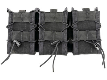 High Speed Gear 45TA00BK TACO Shingle Mag Pouch Triple Black Nylon MOLLE Compatible w/ Rifle